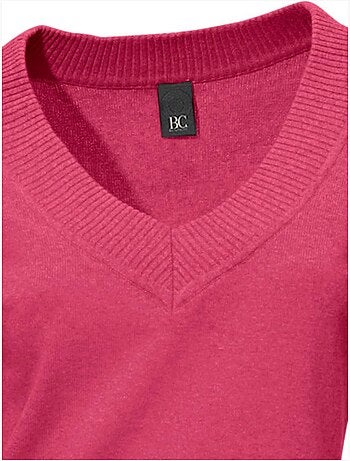 Joli Pull Basique à Encolure En V - Taille Standard - helline