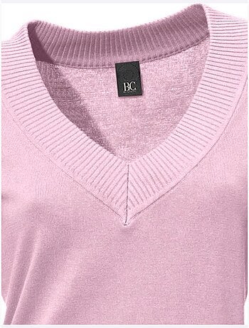 Joli Pull Basique à Encolure En V - Taille Standard - helline