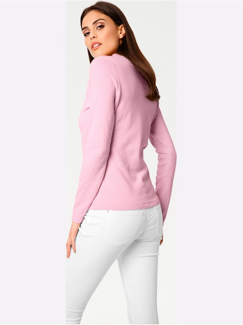 Joli Pull Basique à Encolure En V - Taille Standard - helline - Kiabi