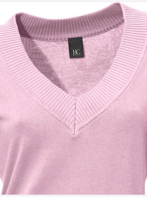 Joli Pull Basique à Encolure En V - Taille Standard - helline - Kiabi