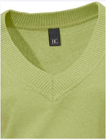 Joli Pull Basique à Encolure En V - Taille Standard - helline