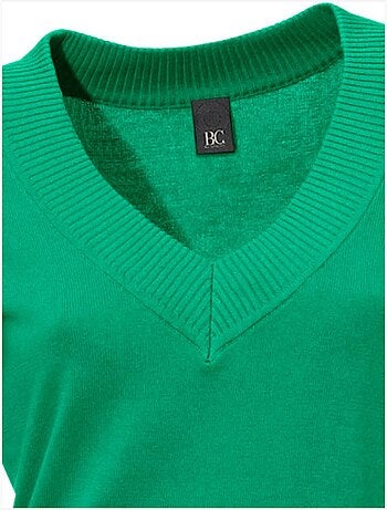 Joli Pull Basique à Encolure En V - Taille Standard - helline