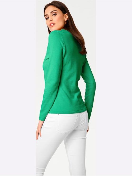 Joli Pull Basique à Encolure En V - Taille Standard - helline - Kiabi