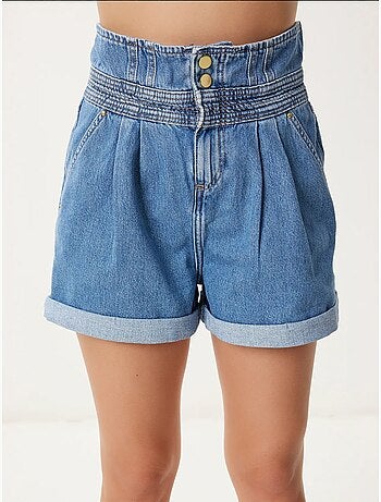 Joli short en jean taille haute avec poches istanbul