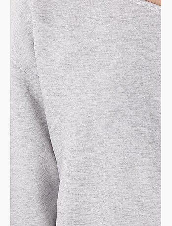 Joli sweat-shirt à enfiler à col asymétrique istanbul