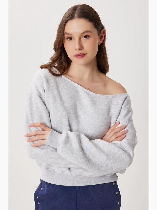 Joli sweat-shirt à enfiler à col asymétrique istanbul - Kiabi Joli sweat-shirt à enfiler à col asymétrique istanbul - Kiabi