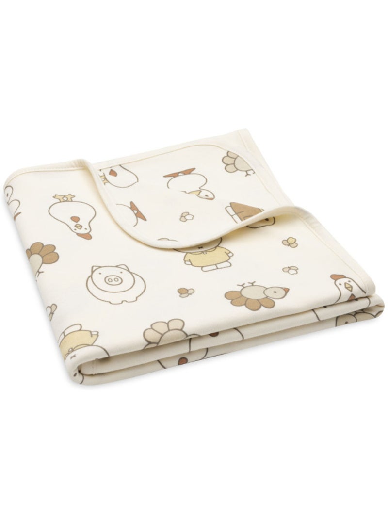 Jollein - Couverture en jersey Ecru - Kiabi