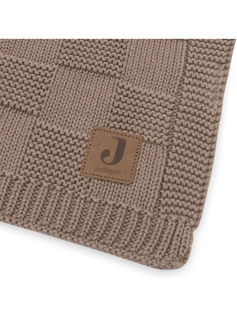 Jollein - couverture en tricot Marron - Kiabi