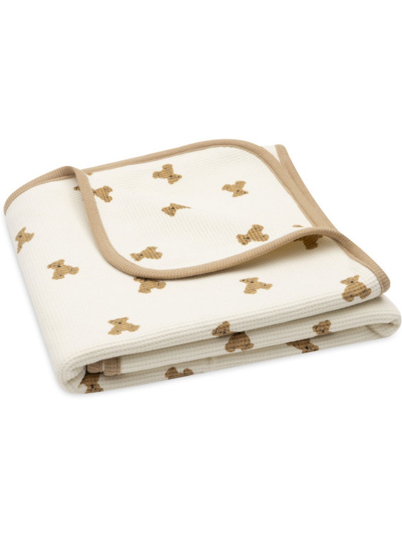 Jollein - Couverture Little Waffle Ecru - Kiabi