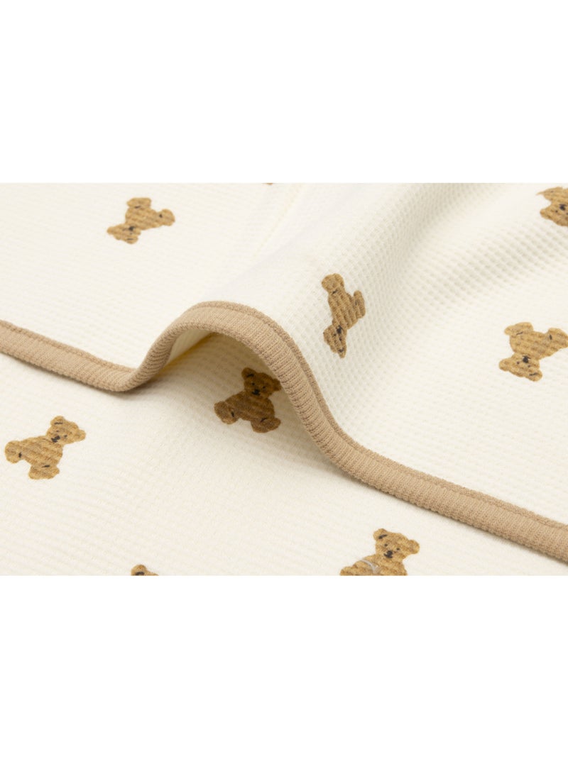 Jollein - Couverture Little Waffle Ecru - Kiabi
