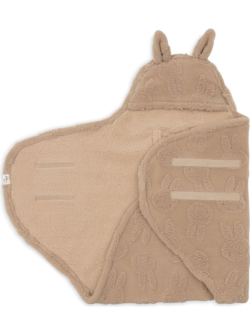Jollein - couverture nomade bunny Marron - Kiabi