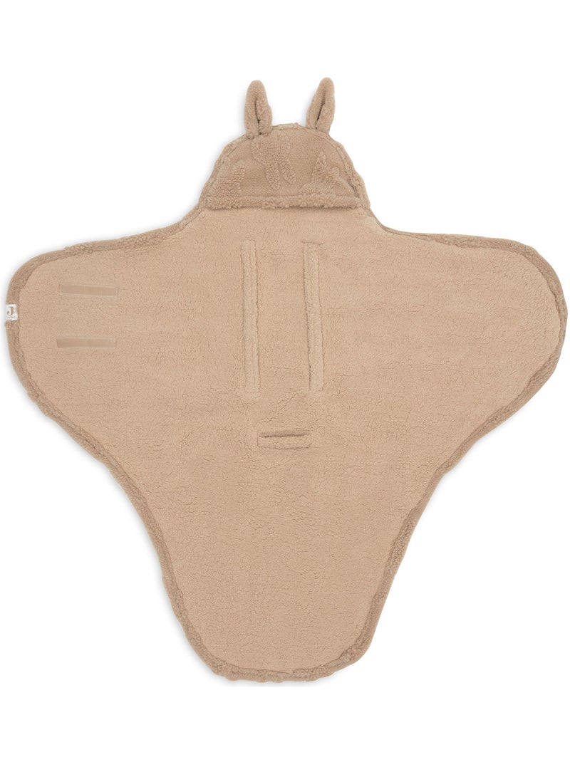 Jollein - couverture nomade bunny Marron - Kiabi