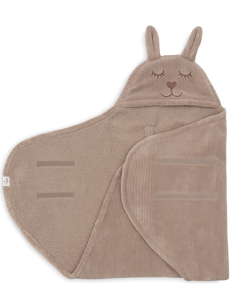 Jollein - Couverture nomade Bunny Marron - Kiabi