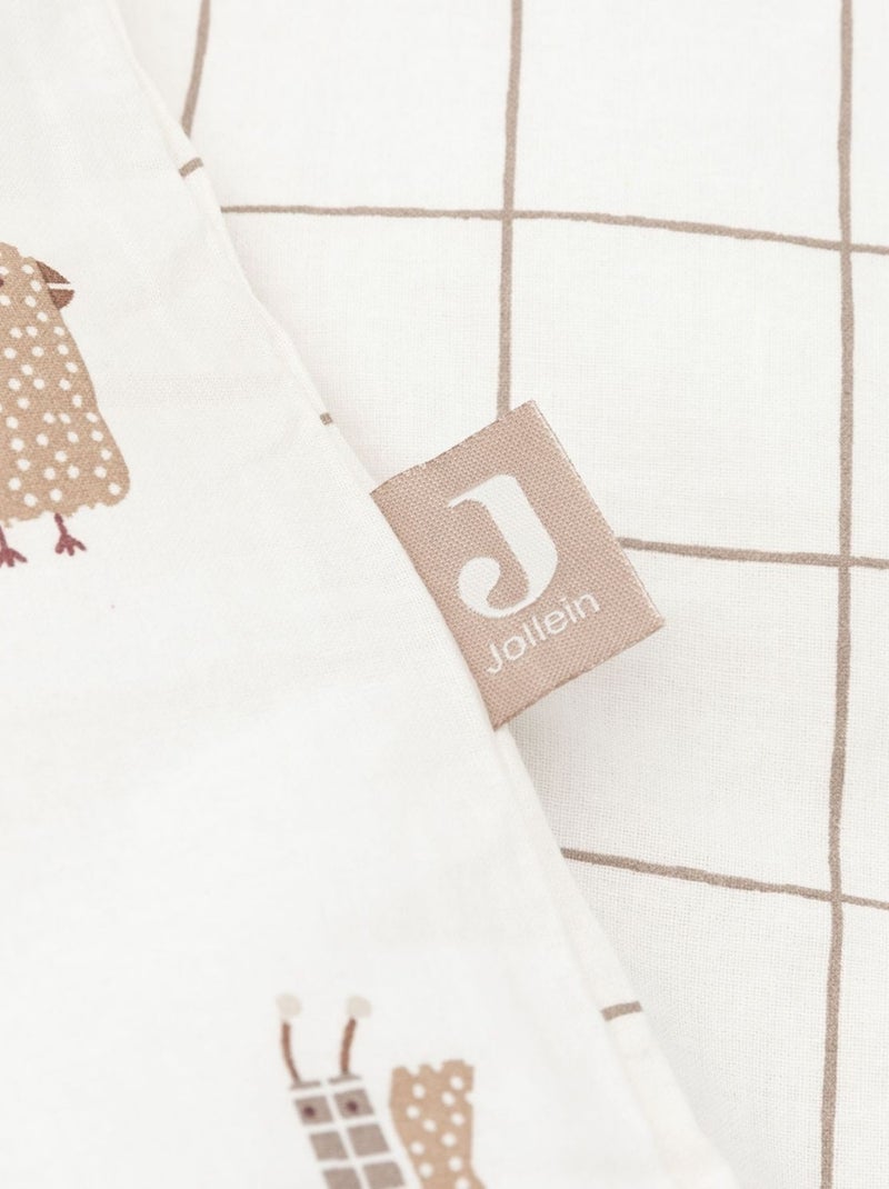Jollein - Housse de couette + taie d'oreiller Beige - Kiabi