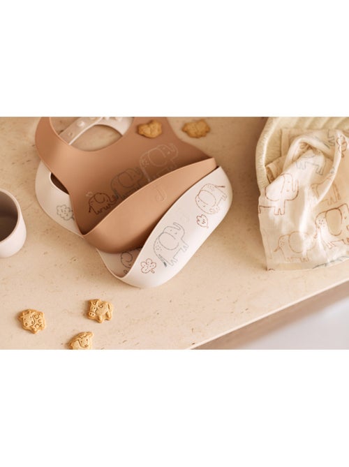 Jollein - Lot de 2 bavoirs en silicone - Kiabi