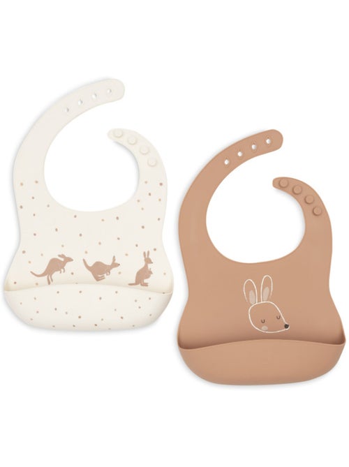 Jollein - Lot de 2 bavoirs en silicone - Kiabi