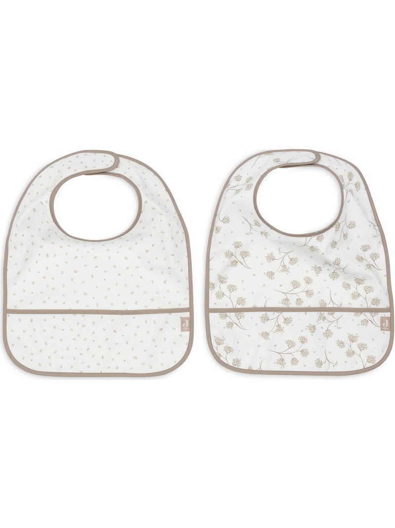 Jollein - Lot de 2 bavoirs plastifiés Ecru - Kiabi
