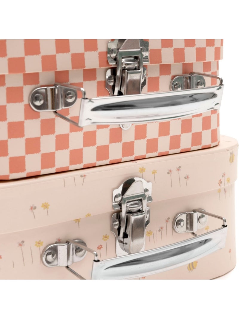 Jollein - Lot de 2 valisettes Rose - Kiabi