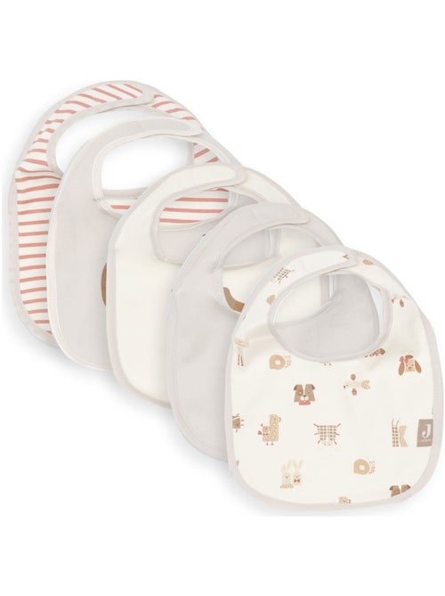 Jollein - Lot de 5 bavoirs imperméables - Kiabi Jollein - Lot de 5 bavoirs imperméables - Kiabi