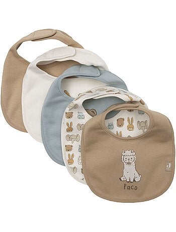 Jollein - lot de 5 bavoirs imperméables