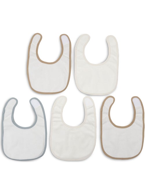 Jollein - lot de 5 bavoirs imperméables - Kiabi