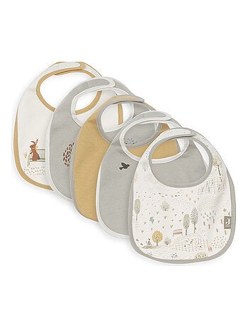 Jollein - Lot de 5 bavoirs imperméables