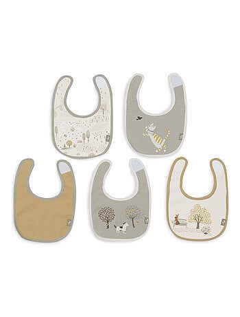 Jollein - Lot de 5 bavoirs imperméables