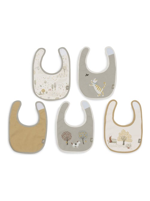 Jollein - Lot de 5 bavoirs imperméables - Kiabi