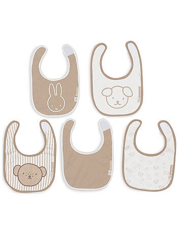 Jollein - Lot de 5 bavoirs imperméables