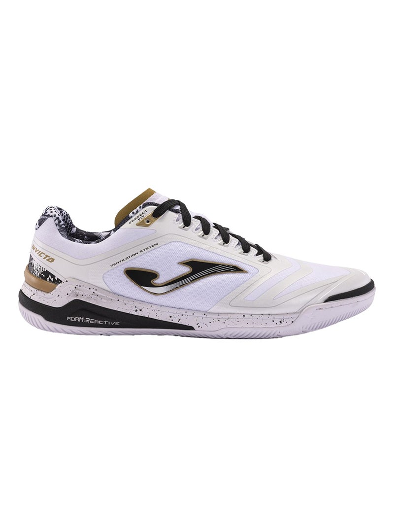 Joma - Chaussures de foot en salle INVICTO Blanc Noir - Kiabi