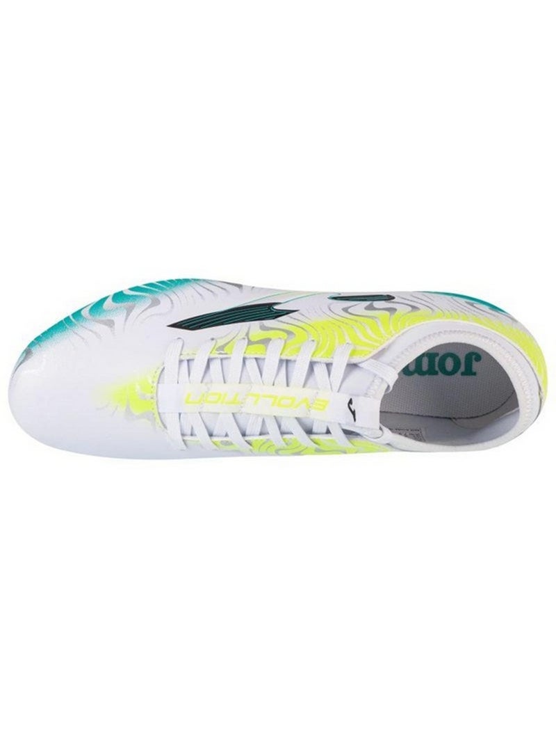 Joma - Chaussures de foot pour terrain artificiel EVOLUTION Blanc Jaune Bleu - Kiabi