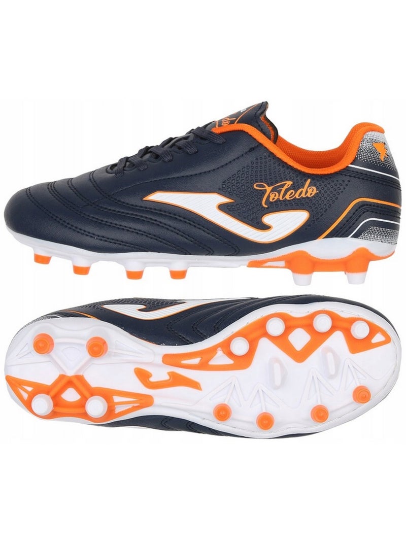 Joma - Chaussures de foot pour terrain ferme TOLEDO Bleu méditerranée - Kiabi