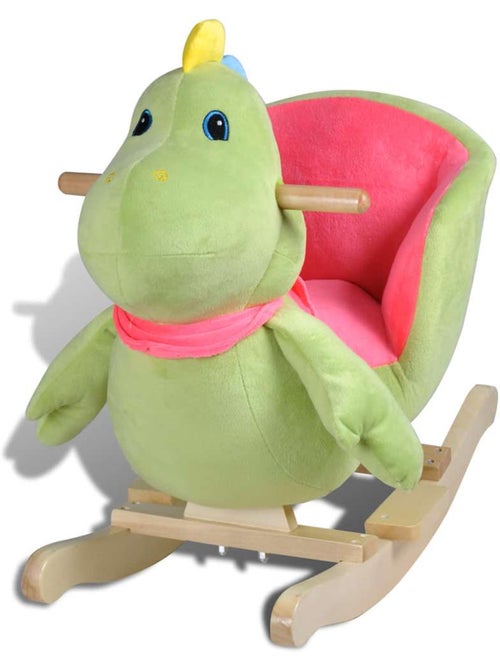 Jouet à bascule bébé en peluche forme dinosaure vert vidaxl - Kiabi Jouet à bascule bébé en peluche forme dinosaure vert vidaxl - Kiabi
