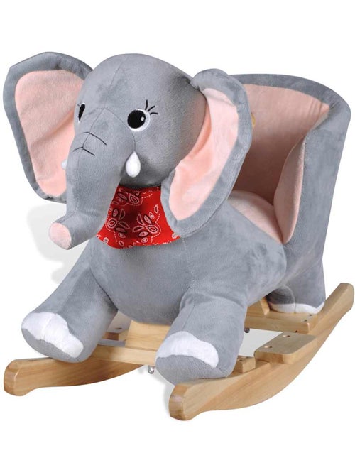 Jouet à bascule bébé en peluche forme éléphant gris vidaxl - Kiabi Jouet à bascule bébé en peluche forme éléphant gris vidaxl - Kiabi
