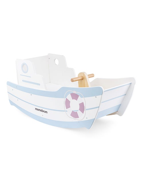Jouet à Bascule Bois , Grand Bateau à Bascule pour Enfant +18 mois Jusqu'à 25 KG - Kiabi