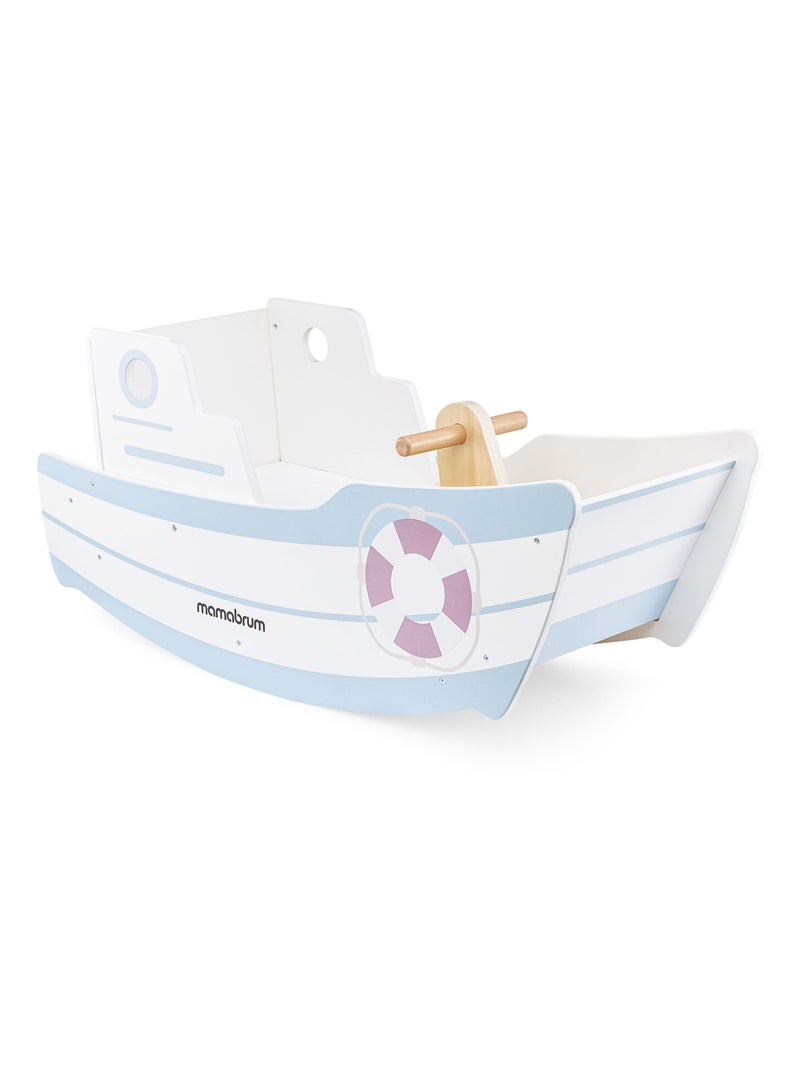 Jouet à Bascule Bois , Grand Bateau à Bascule pour Enfant +18 mois Jusqu'à 25 KG N/A - Kiabi