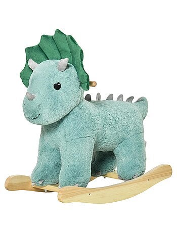Jouet à bascule dinosaure effet sonore rugissement vert d'eau