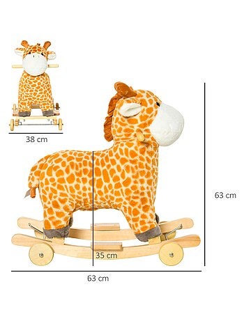 Jouet à bascule girafe et porteur