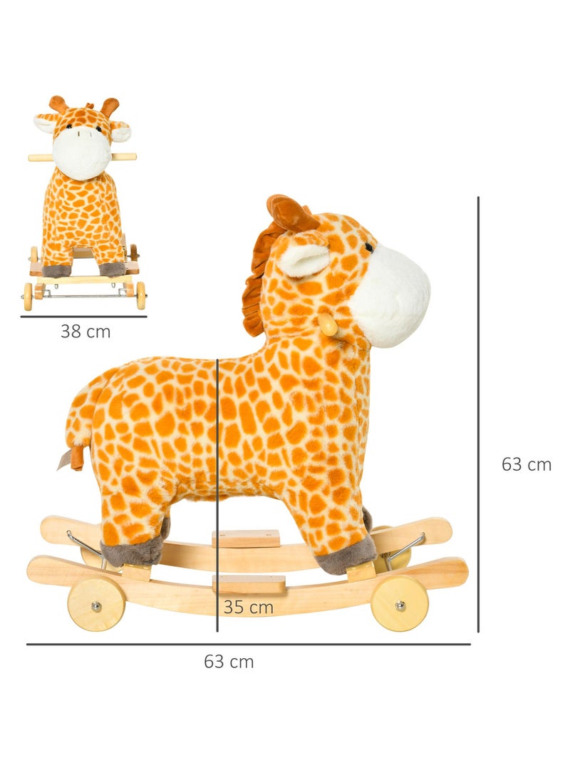 Jouet à bascule girafe et porteur Marron - Kiabi