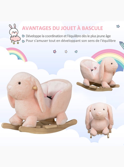 Jouet à bascule lapin fonction sonore - Kiabi