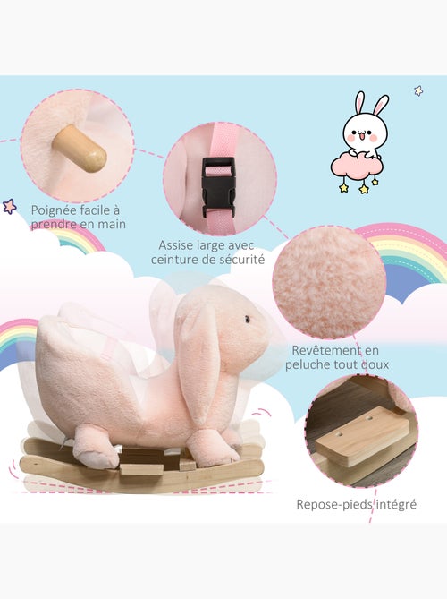 Jouet à bascule lapin fonction sonore - Kiabi