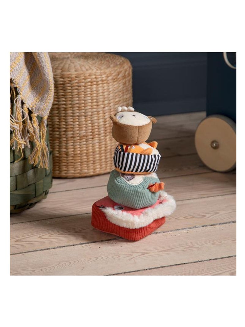 Jouet à empiler Faune en coton Multicolore - Kiabi