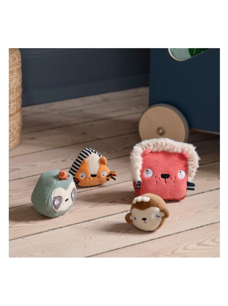 Jouet à empiler Faune en coton Multicolore - Kiabi