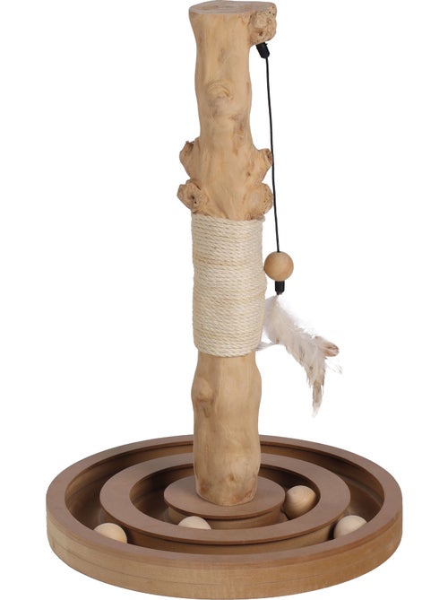Jouet a griffer Kofti pour chat Arbre interactif avec circuit 54cm - Kiabi