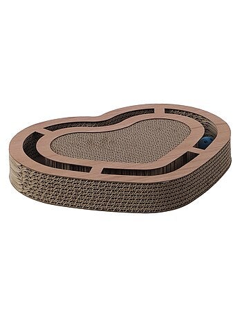 Jouet a griffer pour chat en forme de coeur avec balle sonore