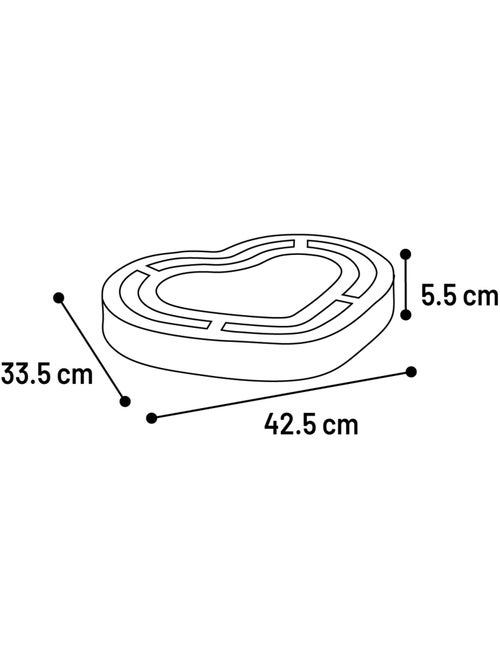 Jouet à Griffer pour Chat en Forme de Coeur avec Balle Sonore - Kiabi