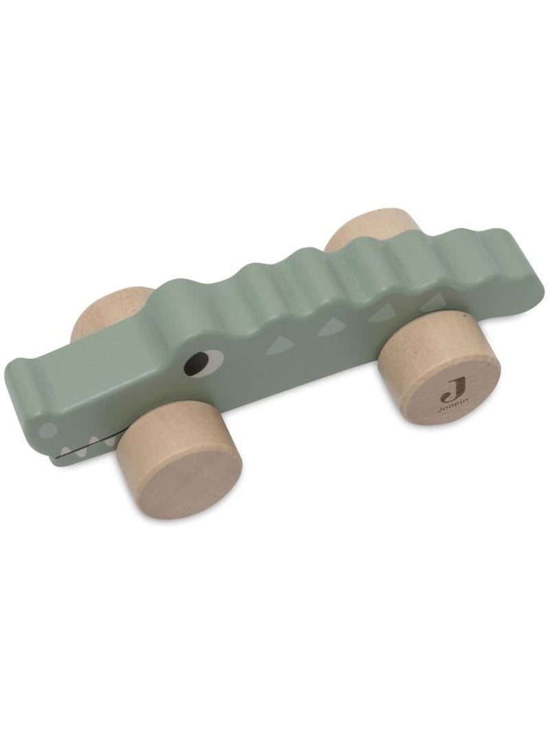 Jouet à roulettes Jungle Jambo Crocodile en Bois Jollein Multicolore - Kiabi