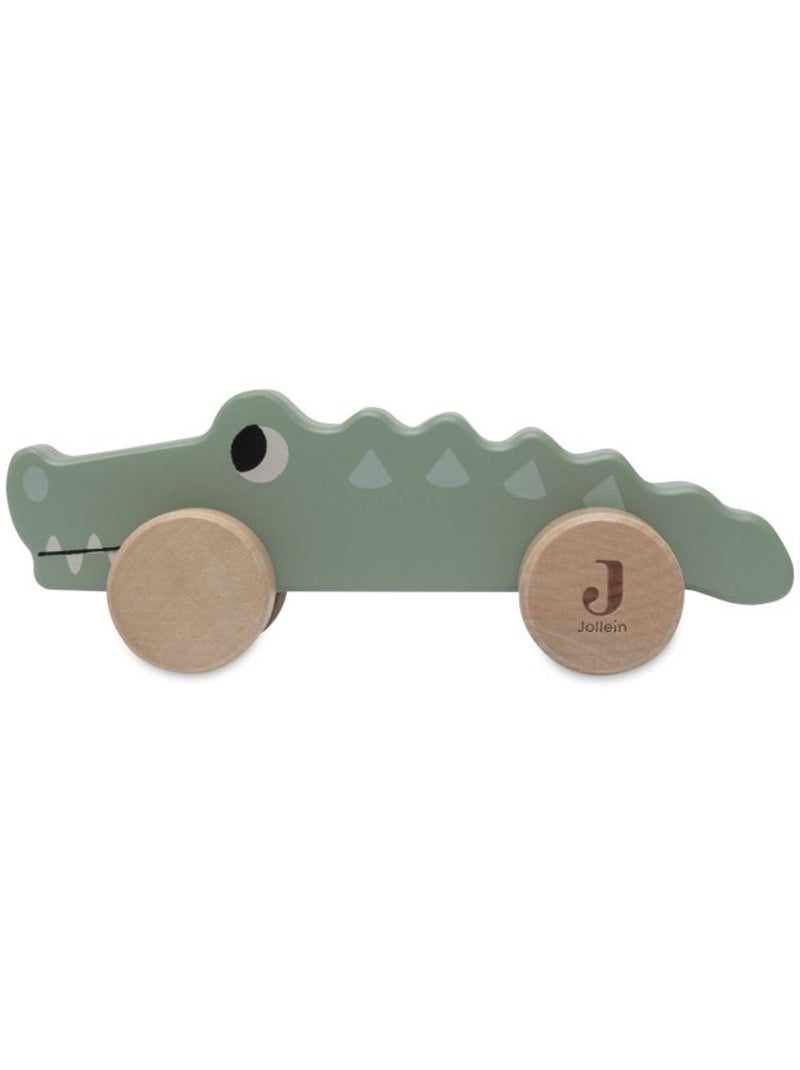Jouet à roulettes Jungle Jambo Crocodile en Bois Jollein Multicolore - Kiabi