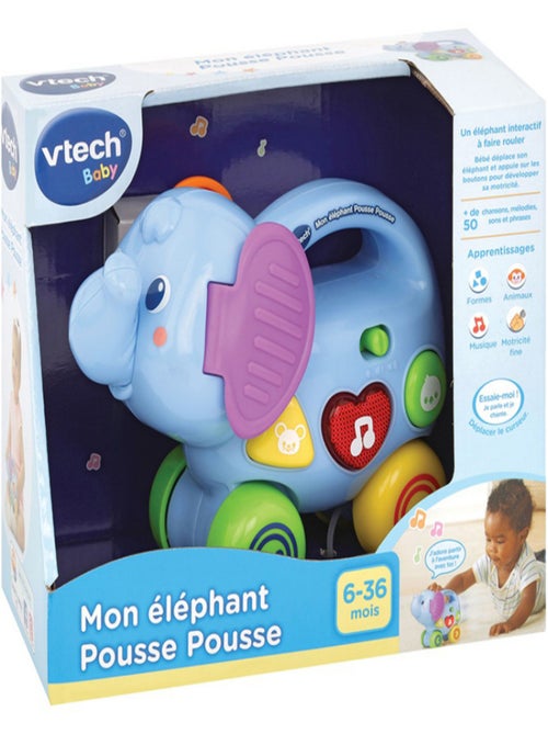 Jouet À Roulettes Mon Éléphant Pousse Pousse - Kiabi
