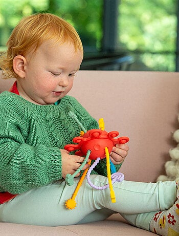 Jouet à tirer sensoriel Arc-en-ciel